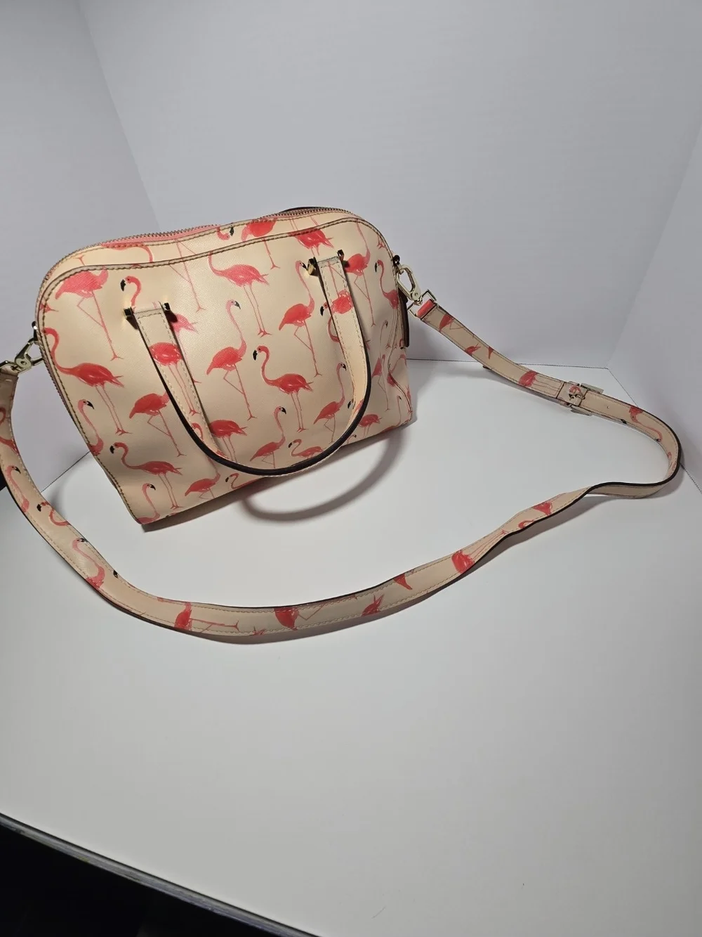 Kate Spade Pink Flamingo Dome Satchel